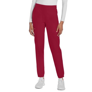 Cherokee CK273A Women's 5-Pocket Mid Rise Jogger - Red