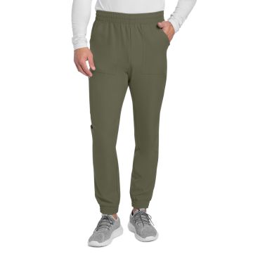 Cherokee CK278A Men's 4-Pocket Mid Rise Jogger Pant - Olive