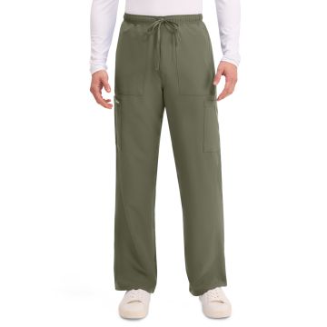 Cherokee CK279A Men's 6-Pocket Straight Leg Pant - Olive