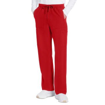 Cherokee CK279A Men's 6-Pocket Straight Leg Pant - Red