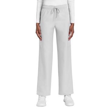 Cherokee CK280A Unisex 3-Pocket Mid Rise Drawstring Pant - White