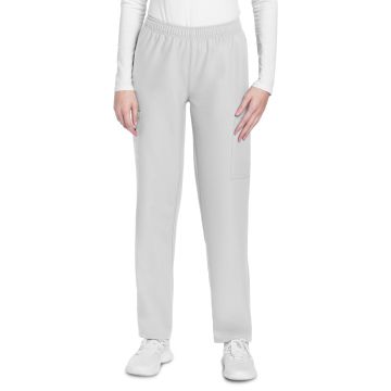 Cherokee CK281A Women's 3-Pocket Mid Rise Cargo Pant - White