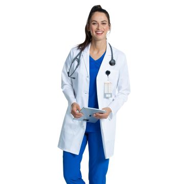 Cherokee CK452 Women's Three-Pocket 33" Mid-Length Lab Coat