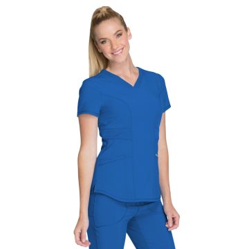 Infinity CK623A Women's 3-Pocket V-Neck Top - Royal