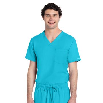 Cherokee CK778A Unisex 1-Pocket V-Neck Top