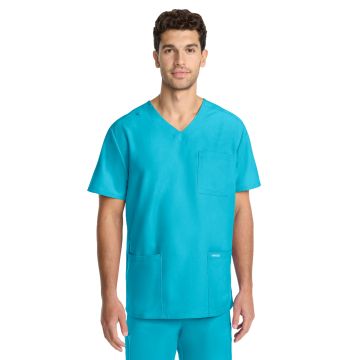 Cherokee CK783A Men's 3-Pocket Tuck-In V-Neck Top