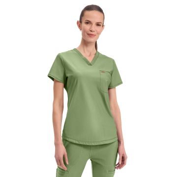 Cherokee CK819 Women's 1-Pocket Tuckable V-Neck Top