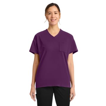 Cherokee CK863 Women's 3-Pocket V-Neck Tunic Top