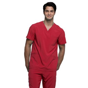 Infinity CK900A Men's Three-Pocket V-Neck Top - Red