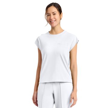 Cherokee CK936 Women's 1-Pocket Crew Neck Top