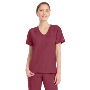 Cherokee CK954A Women's 1-Pocket Tuck-In V-Neck Top