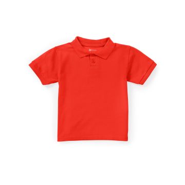 Classroom Uniforms CR832D Unisex Toddler Short Sleeve Pique Polo - Orange