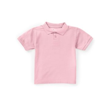 Classroom Uniforms CR832D Unisex Toddler Short Sleeve Pique Polo - Pink
