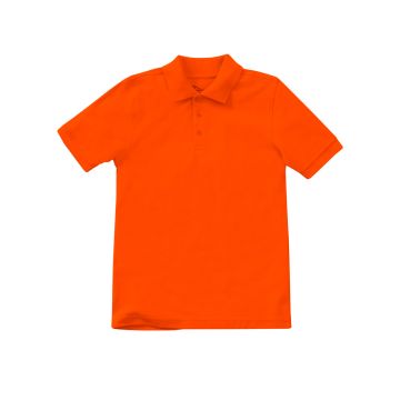 Classroom Uniforms CR832X Unisex Adult Short Sleeve Pique Polo - Orange