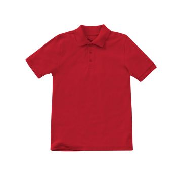 Classroom Uniforms CR832X Unisex Adult Short Sleeve Pique Polo - Red