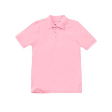 Classroom Uniforms CR832Y Unisex Youth Short Sleeve Pique Polo - Pink