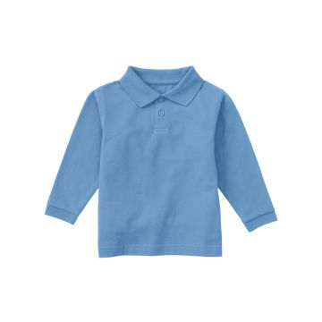 Classroom Uniforms CR835D Children's Unisex Long Sleeve Pique Polo