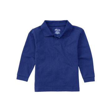 Classroom Uniforms CR835D Children's Unisex Long Sleeve Pique Polo - Royal