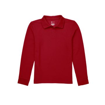 Classroom Uniforms CR835X Unisex Long Sleeve Pique Polo - Red