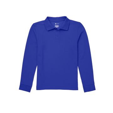 Classroom Uniforms CR835Y Children's Unisex Long Sleeve Pique Polo - Royal