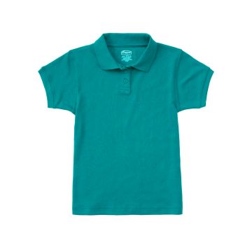 Classroom Uniforms CR858X Junior Girls' Short Sleeve Fitted Interlock Polo