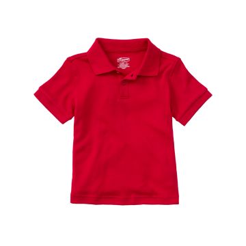 Classroom Uniforms CR891D Preschool Short Sleeve Interlock Polo - Red