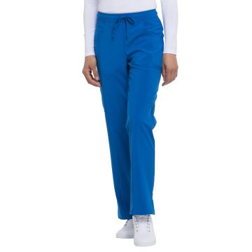 Dickies Medical DK010 Women's Mid Rise Straight Leg Drawstring Pant - Royal