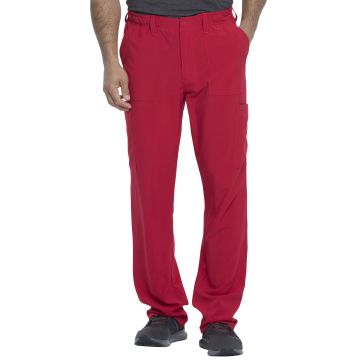 Dickies Medical DK015 Men's Natural Rise Drawstring Pant - Red