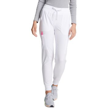 Dickies Medical DK065 Women's 6-Pocket Mid Rise Jogger Pant - White