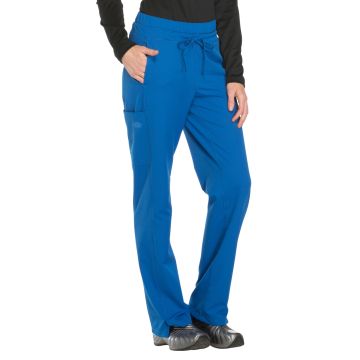 Dickies Medical DK130 Women's Mid Rise Straight Leg Drawstring Pant - Royal