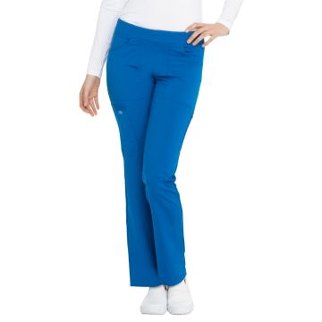Dickies Medical DK135 Women's 6-Pocket Mid Rise Tapered Leg Pant - Royal