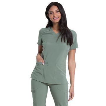 Dickies Medical DK615 Women's 2-Pocket Contemporary V-Neck Top