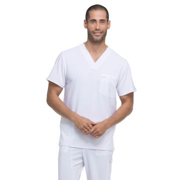 Dickies Medical DK645 Men's Four-Pocket V-Neck Top