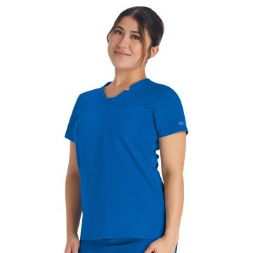 Dickies Medical DK671 Women's 2-Pocket Notched V-Neck Top