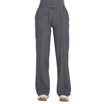 Infinity IN103A Women's 6-Pocket Pintuck Wide Leg Pant