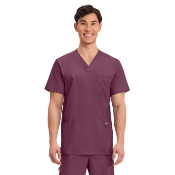 Cherokee WW670 Men's 3-Pocket V-Neck Top