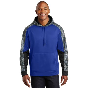 Sport-Tek &  Sport-Wick &  Mineral Freeze Fleece Colorblock Hooded Pullover. ST231