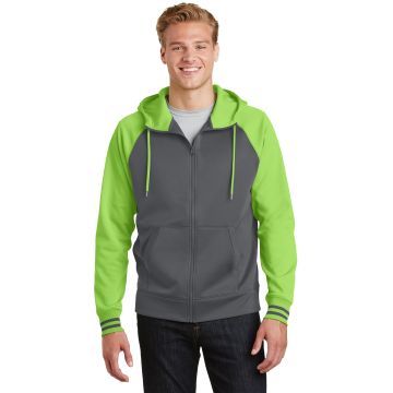 Sport-Tek &  Sport-Wick &  Varsity Fleece Full-Zip Hooded Jacket. ST236