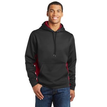 Sport-Tek &  Sport-Wick &  CamoHex Fleece Colorblock Hooded Pullover. ST239