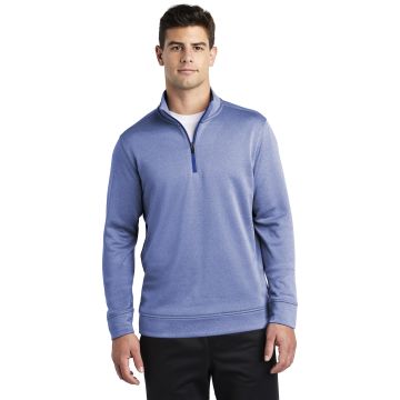 Sport-Tek  &  PosiCharge  &  Sport-Wick  &  Heather Fleece 1/4-Zip Pullover. ST263
