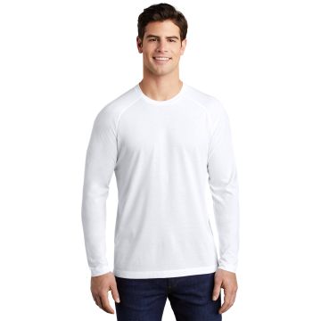 Sport-Tek  &  PosiCharge  &  Long Sleeve Tri-Blend Wicking Raglan Tee ST400LS