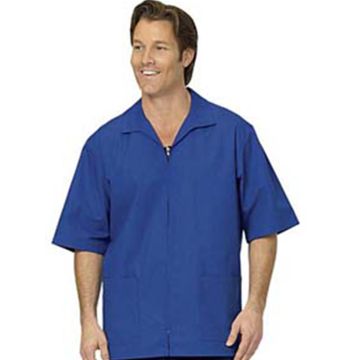 Fashion Seal 195 Unisex Zip Front Casual Shirt - Royal