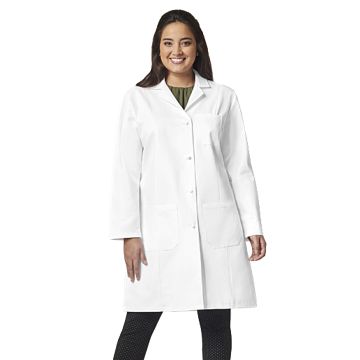 Fashion Seal 3301 Women's Three-Pocket 39" Full-Length Knot Button Lab Coat