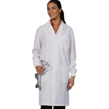 Fashion Seal 3420 Unisex Three-Pocket 40" Cuff-Sleeve Full-Length Lab Coat
