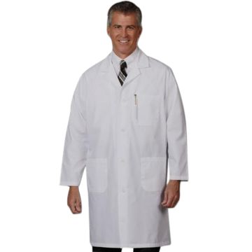Fashion Seal 412 Men's Three-Pocket 39" Staff-Length Lab Coat