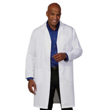 Fashion Seal 433 Men's Three-Pocket 41" Knee-Length Lab Coat