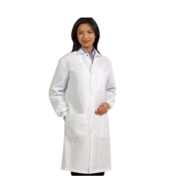 Fashion Seal 439 Unisex Three-Pocket 41" Full-Length Convertible Collar Lab Coat