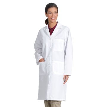 Fashion Seal 477 Women's Three-Pocket 39" Full-Length Lab Coat
