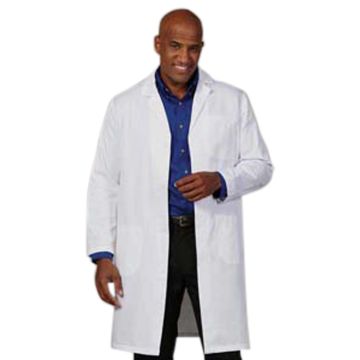 Fashion Seal 485 Men's Three-Pocket 41" Knee-Length Lab Coat