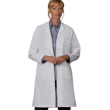 Fashion Seal 486 Women's Three-Pocket 39" Full-Length Lab Coat